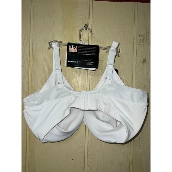 42DDD Bali Bra Minimizer Back Side Smoothing Underwire White Lightly Lined NEW - Picture 4 of 8